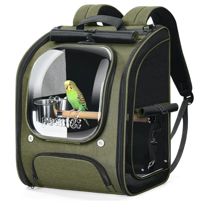 Parrot bag, small pigeon, lizard, Xuanfeng, outer belt cage, breathable and portable, going out, bird backpack, bird use