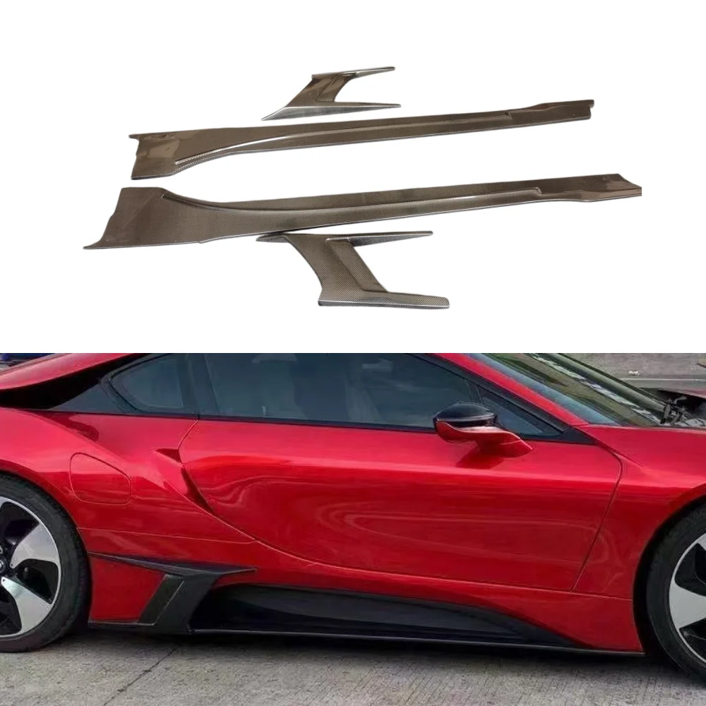 

Body Side Edge Upgrade Kit for BMW I8 Modified Topcar Style Carbon Fiber Side Skirt Body Kit