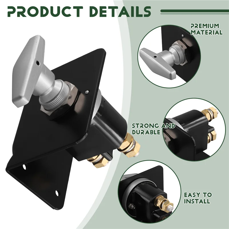 A13Z-Yacht RV Universele 12 V-48 V Batterij Uitschakelaar Met Slotpaneel Hoofdschakelaar 20247