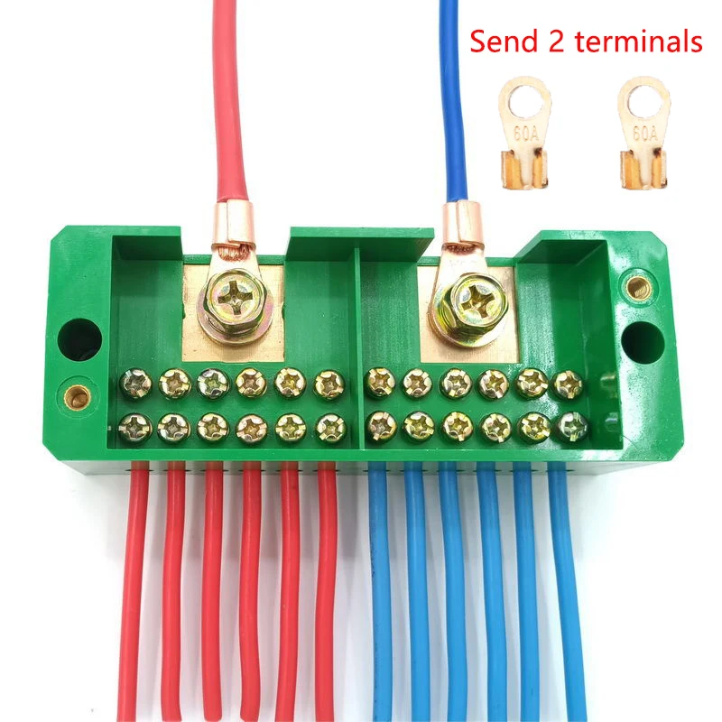 Single phase 2-in 4 / 6 / 8 / 12 outgoing terminal box household distribution box junction box terminal block 220 V