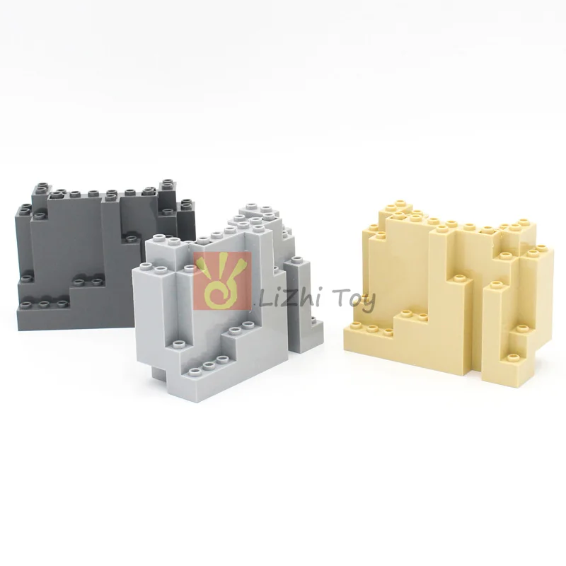 2-10pcs MOC Bricks 6082 Rock Panel 4x10x6 Rectangular DIY Building Blocks Kid Toys Compatible with All Brands City Street View