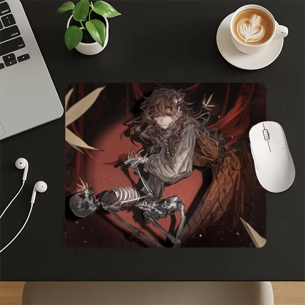 Dark Gothic Girl Skeleton Spider Horror Art HYBXAXC Small Mouse Pad Thickened Desktop Computer Keyboard Wireless Boy Girl Gift