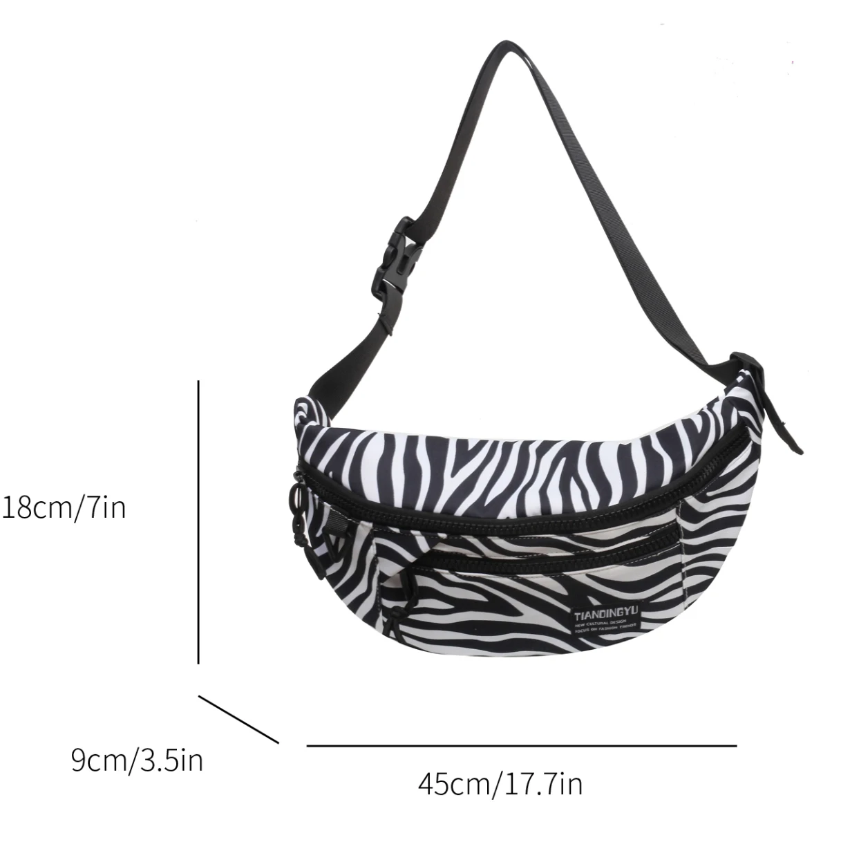 Big Waist Bag Ladies Designer Canvas Fanny Pack Casual Leopard Nylon Crossbody Chest Bag Women Travel Anti theft Belt Bag Large