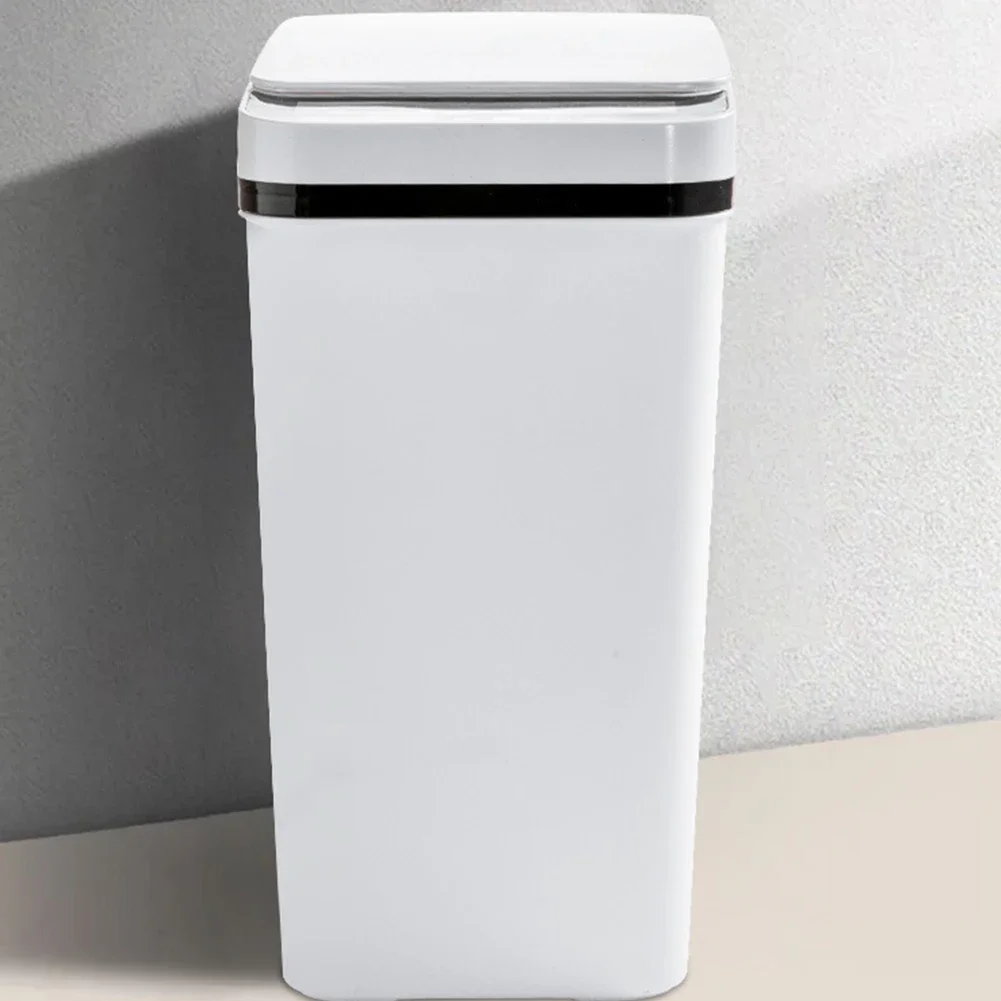 12L Smart Trash Can Space-Saving Automatic Touchless Garbage Can Waterproof Small Trash Bin for Kitchen Bathroom Bedroom Office