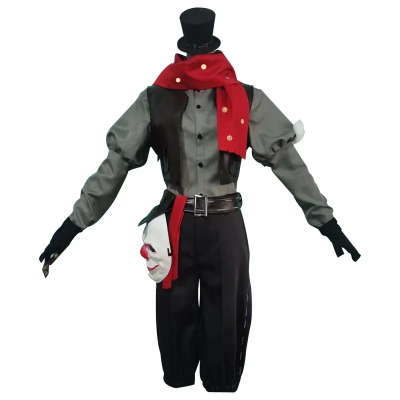 

SH25 Популярная игра Identity V Cos Survivors Cos Плакучий Джокер Костюм на Хэллоуин Маска Шляпа Выставка комиксов Ролевой костюм