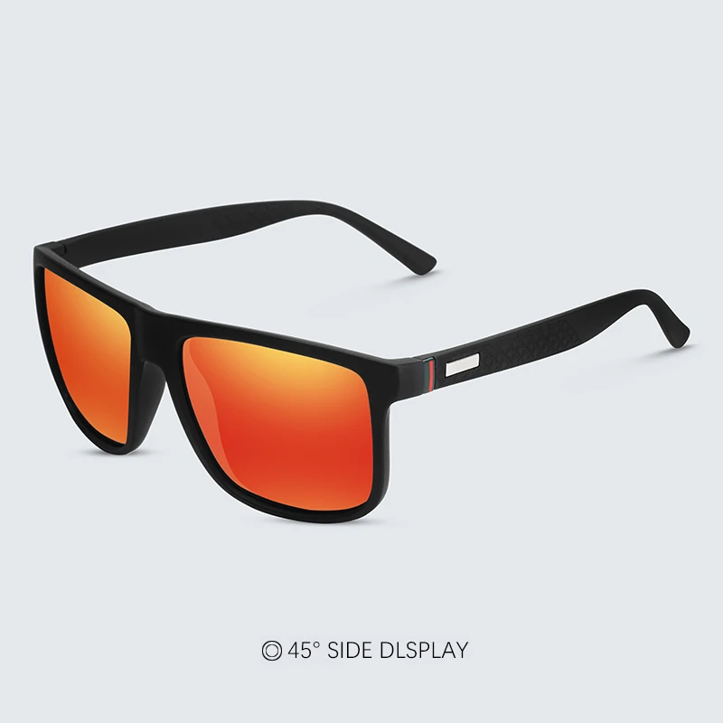 Marke Designer männer Sonnenbrille Vintage Quadrat Sonnenbrille Männer Frauen Luxus Fahren Angeln UV400 Brillen Männer – Detail 8