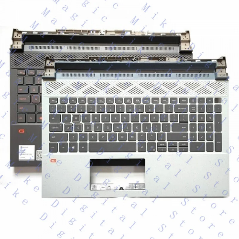 

UU Palmrest Case w/Keyboard for Dell G15 5510 5511 5515 Black/White