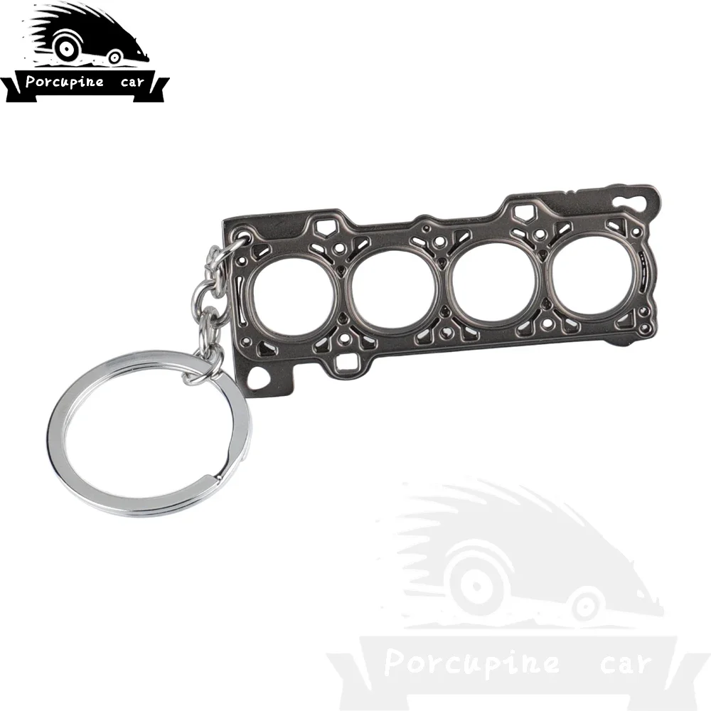 Car modification Turbo cylinder head engine gasket model Keychain Key ring key chain