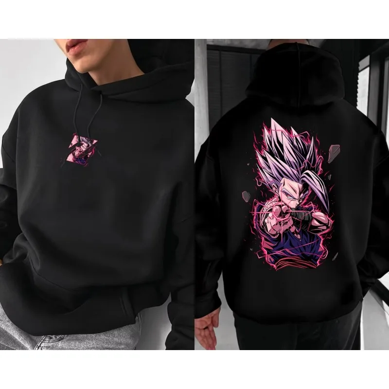 

Dragon Ball Goku Hoodie Men'S and Women'S Hooded Sweatshirt Casual Fashion Long Sleeves Top Cotton Clothing Birthday X-Mas Gift