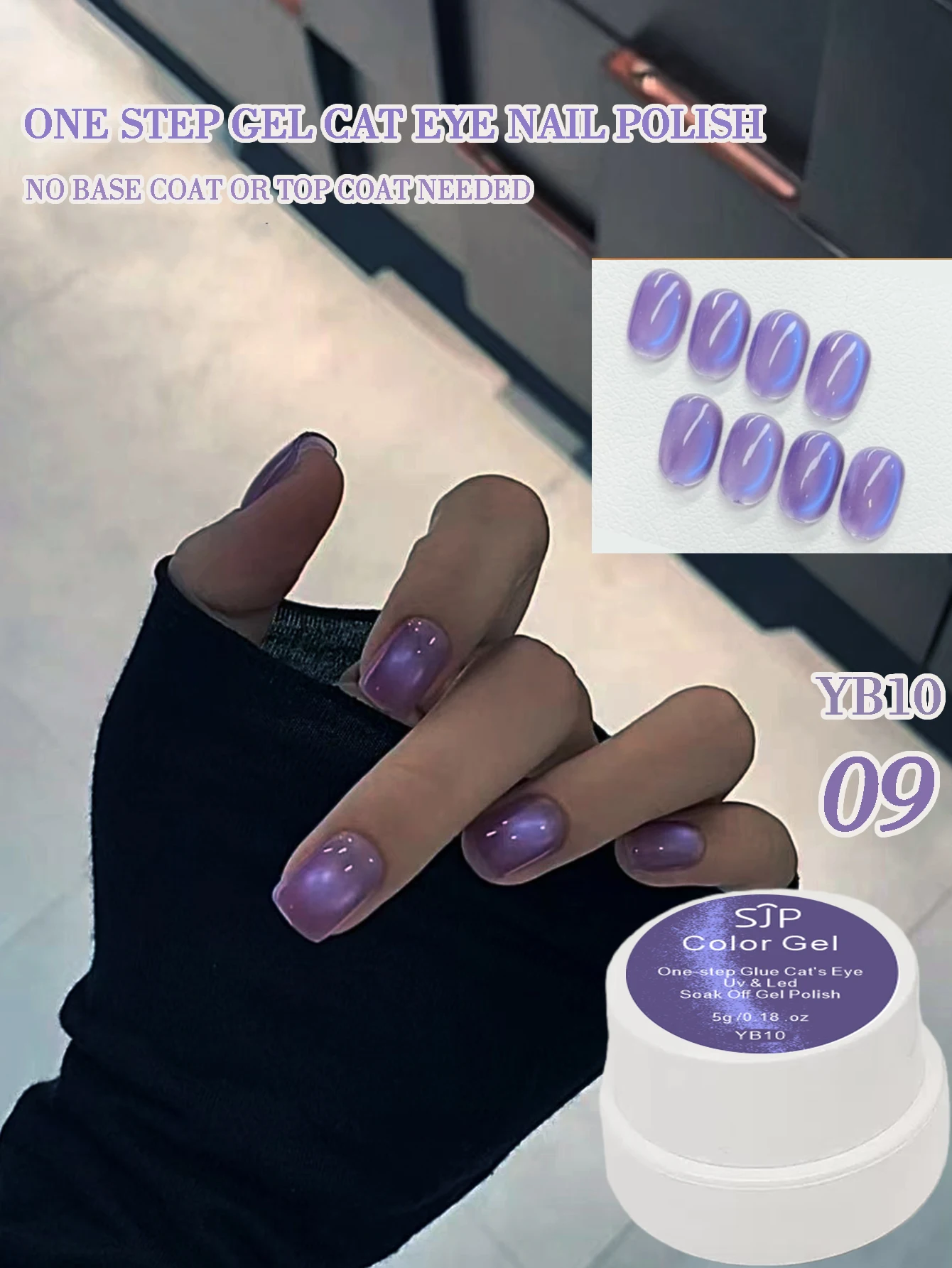 5G Fruit Cat Eye Esmalte de uñas en gel UV, gel de un solo paso, no se necesita capa base ni capa superior, perfecto regalo de Navidad para niñas.