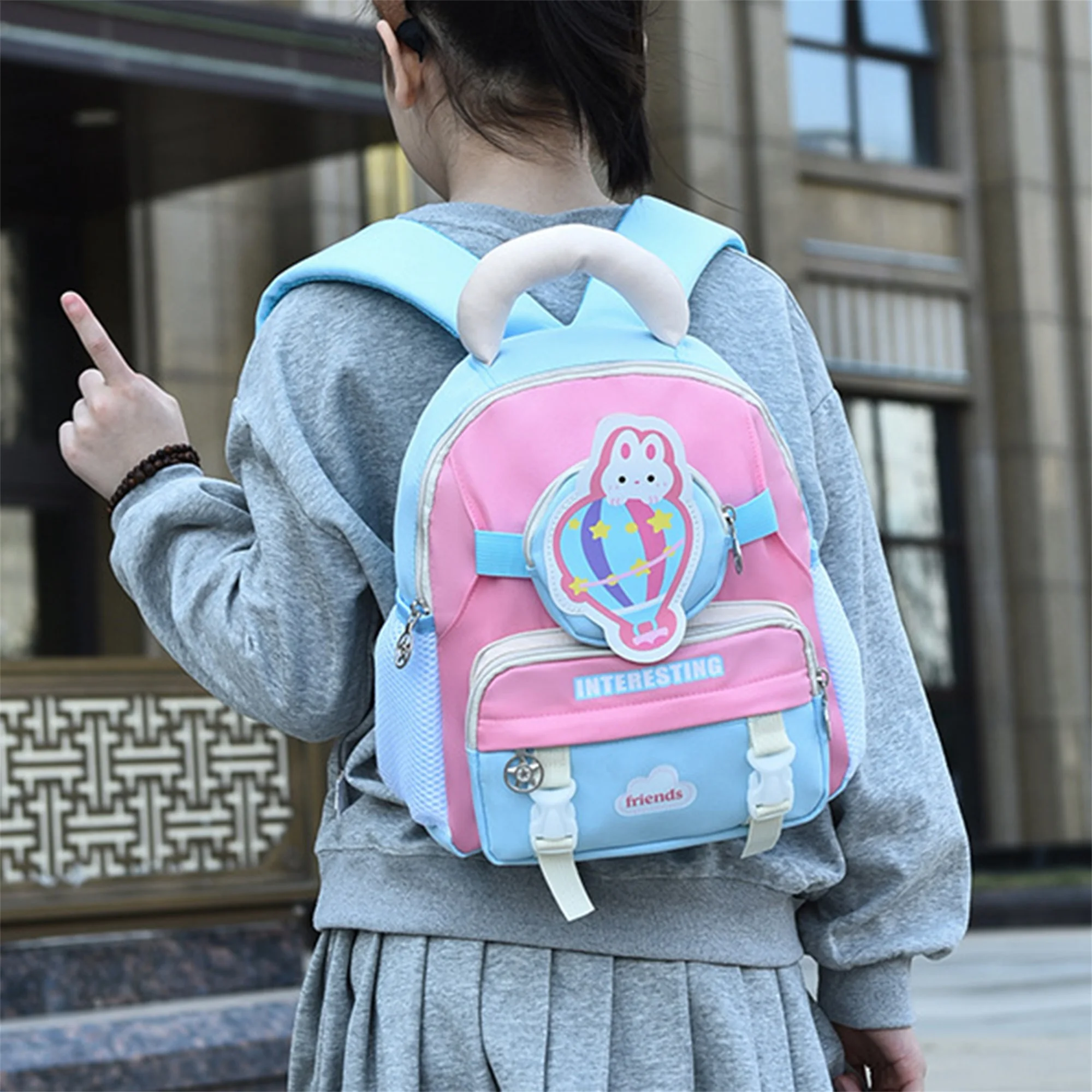 

Adorable Bunny Kids Backpack for Boys and Girls Cute Animal Toddler School Bag with Cartoon Design for Preschool and