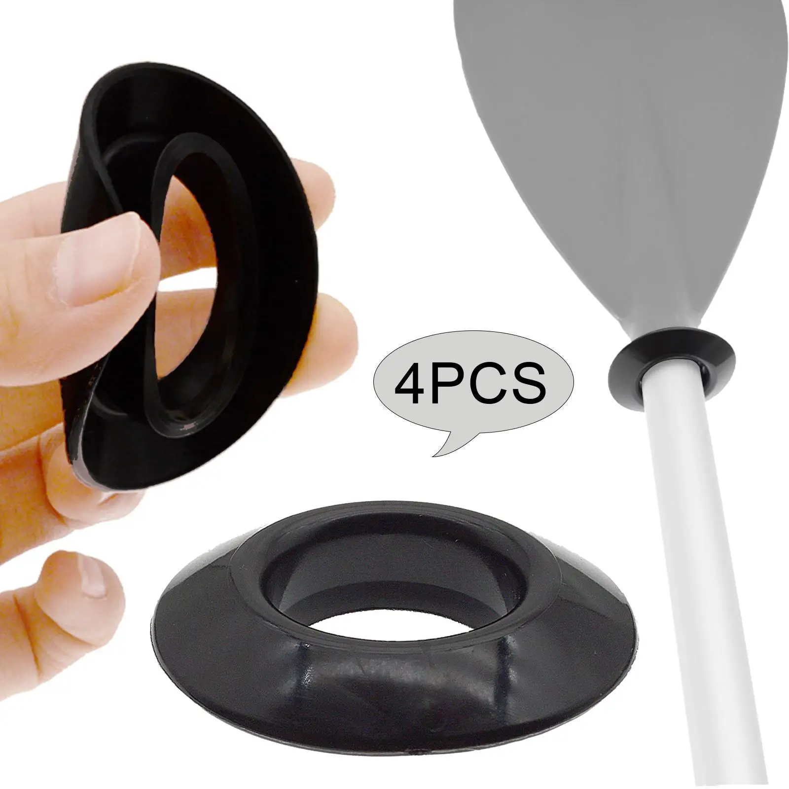 

4-х шт., капельные кольца для весла, легко устанавливаемые, нескользящие, практичные брызговики для рафтинга, каяка, весло, капельное кольцо, защита весла