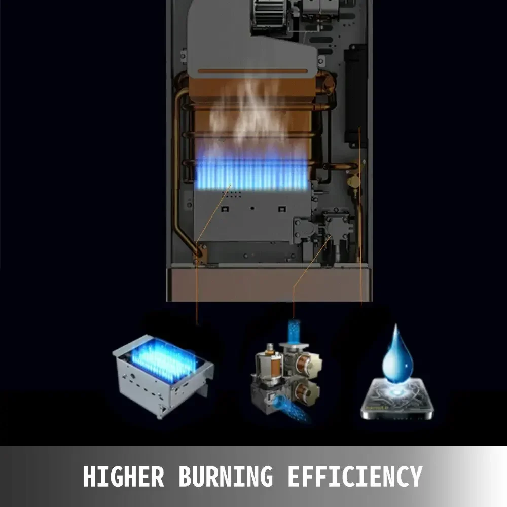 سخان الماء الساخن بالغاز ، غلاية البروبان ، غلاية فورية بدون خزان ، طقم دش ، أجهزة منزلية ، 6-18 لتر