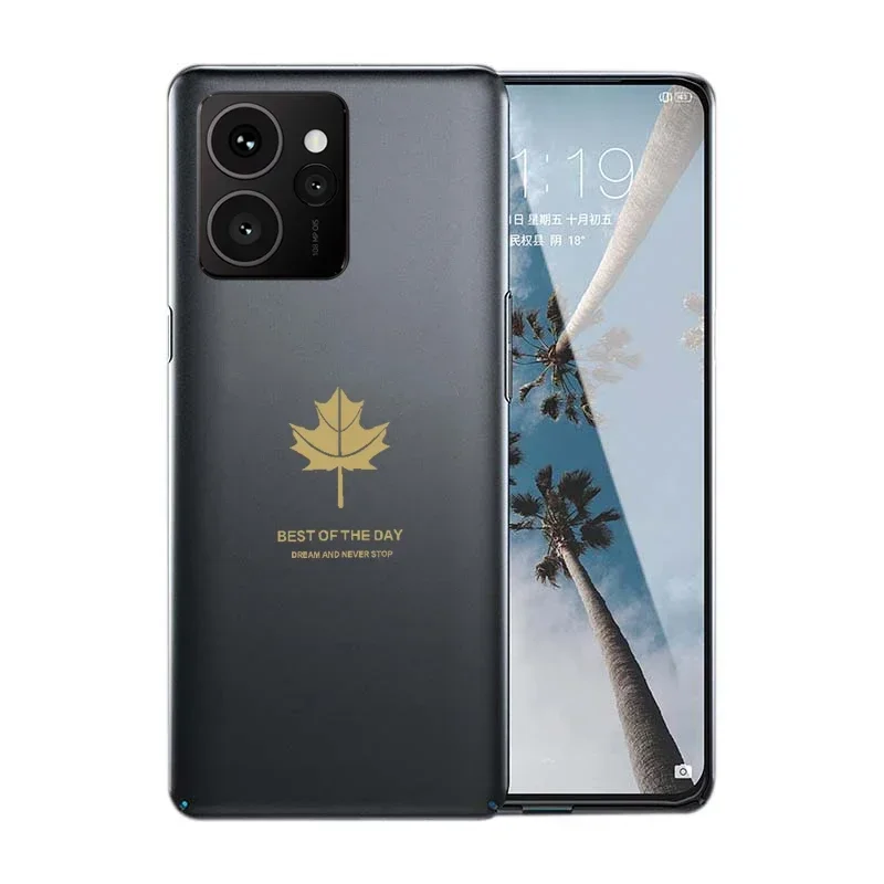 For HMD Skyline Pulse Pro Cover Luxury Maple Leaf Silicone TPU Soft Case For Nokia HMD Pulse Plus Pro Fusion 5G Cover Funda Capa