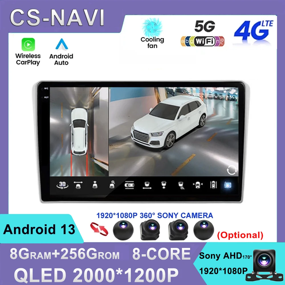 

Android 13 For Toyota Avensis T250 2002 - 2009 Car Radio Multimedia Video Player 2 din Carplay Auto GPS Navi WIFI 4G DSP BT RDS