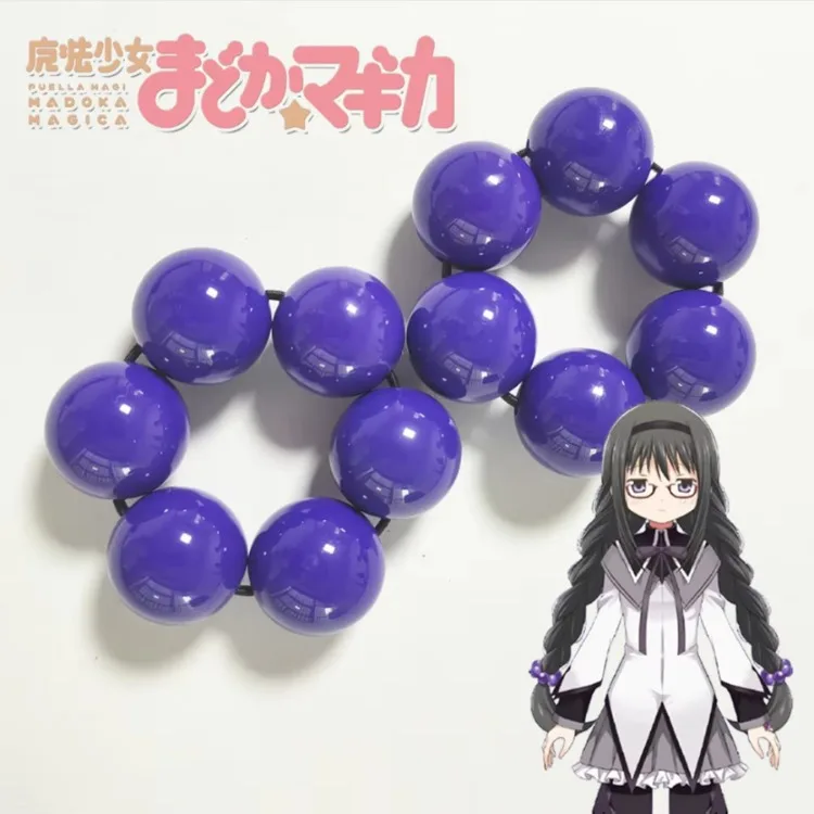 Animation Derivatives Akemi Homura Same Purple Bead String Headband As Cosplay Exquisite Hobby Collectibles Gift for Best Friend