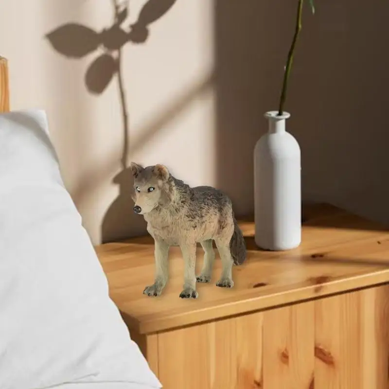 QX2E Realistic Wolf Figure Toy Educational Model Simulation Animal For Children