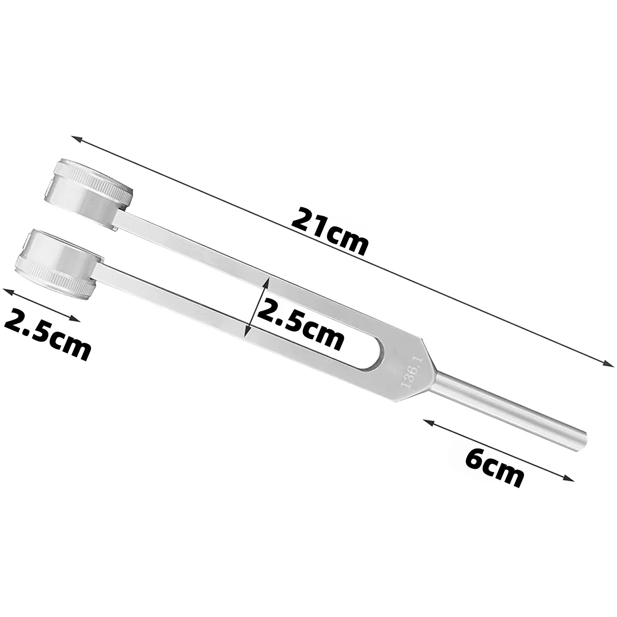 136.1Hz Tuning Fork, Precise Frequency- Durable Metal Design/ for Healing, Meditation, Chakra Balancing, Yoga Sound Therapy