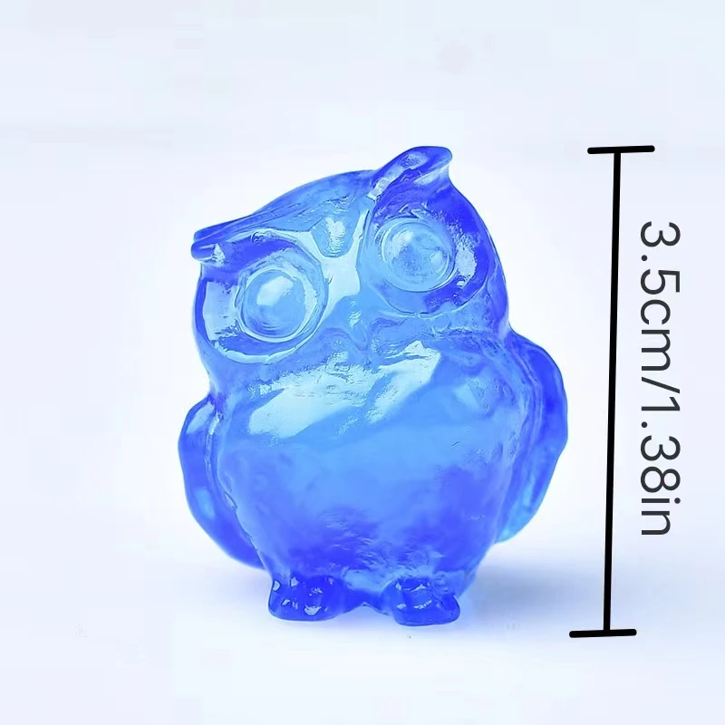 Natural Crystal Carved Owl, a Perfect Choice for Home Decoration as a Crystal Gift Ornament, a Great Option for Healing Crystals