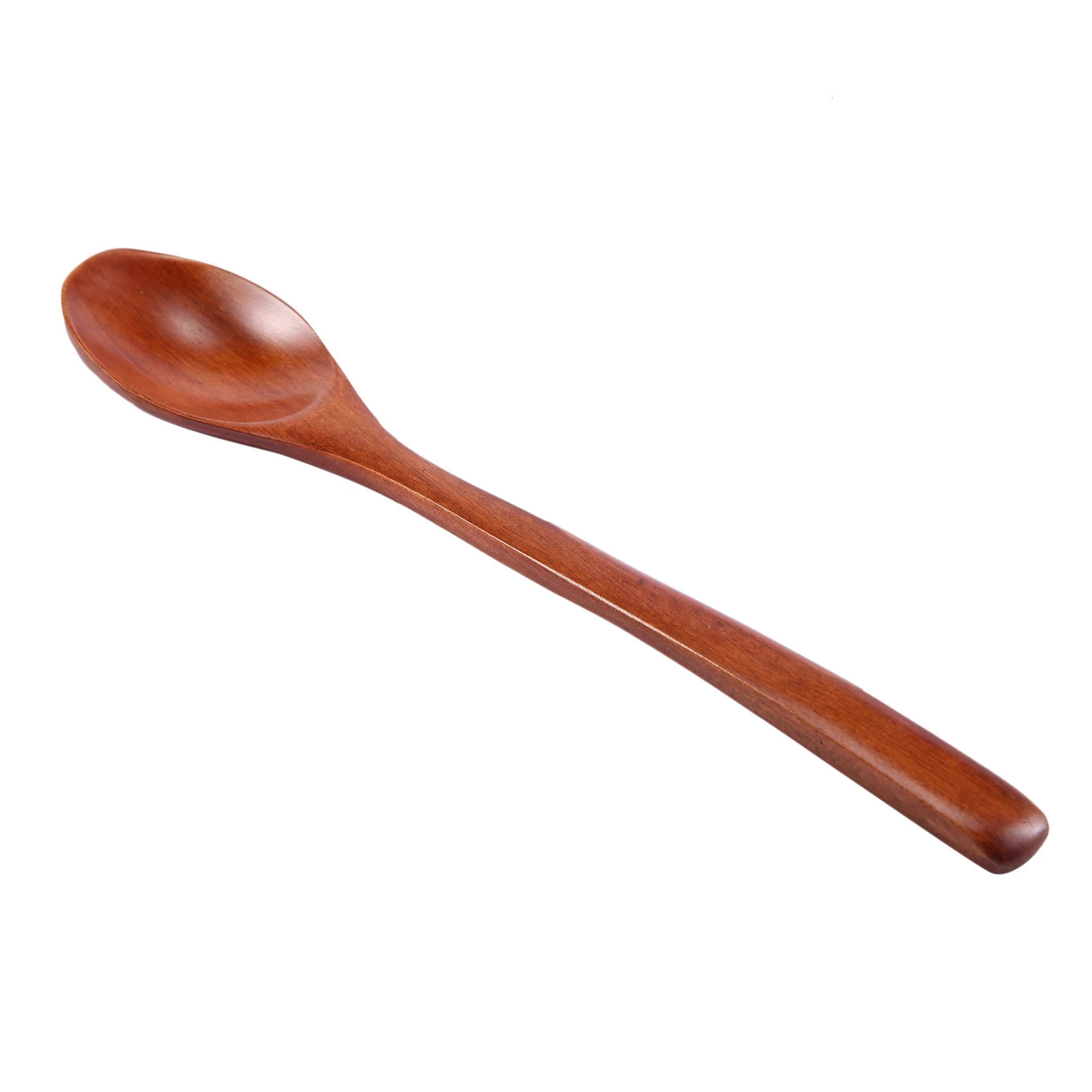 A36T-Wooden Spoons, 60 Pieces Wood Soup Spoons For Eating Mixing Stirring, Long Handle Spoon Kitchen Utensil