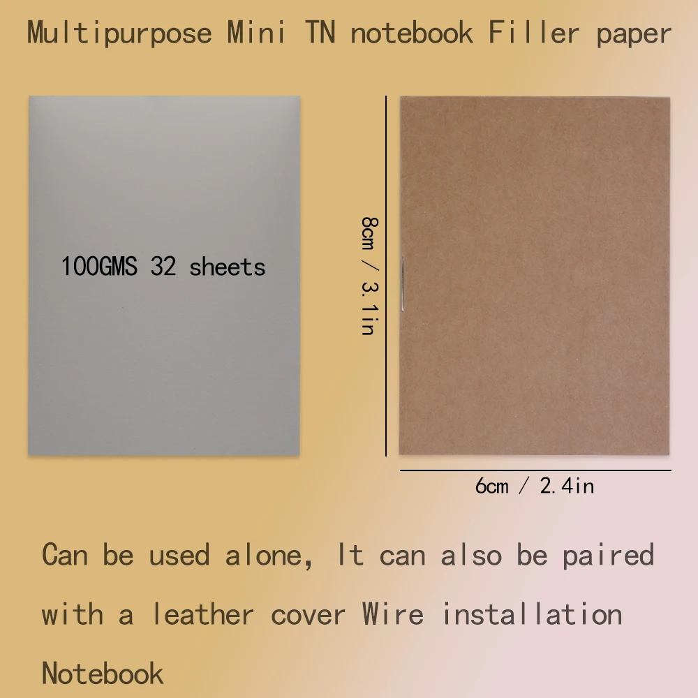 3 books Mini notebook Applicable to line Install notebook Loose leaf paper Daily writing minute-book, 32 sheets of 100g pape