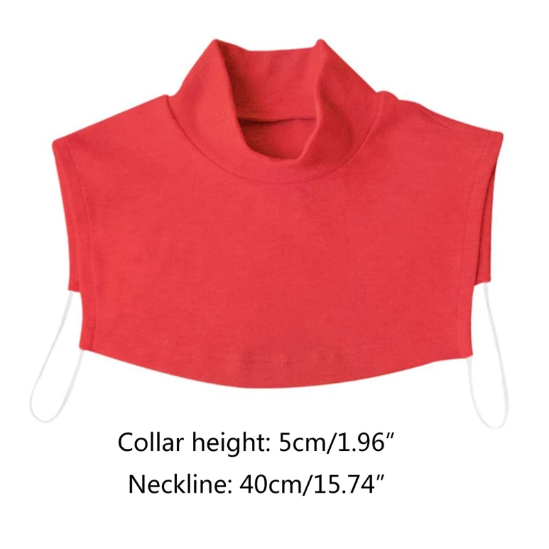 Unisex Solid Color Turtleneck Half Top Dickey Detachable Fake Collar Neck Warmer DropShipping