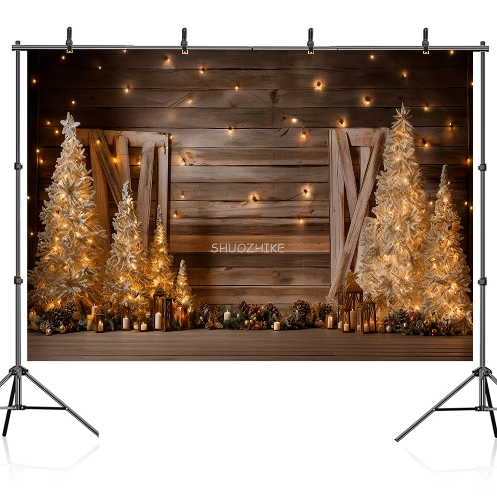 خلفيات عيد الميلاد هدايا شجرة عيد الميلاد الموقد ديكور حفلات الأسرة خلفية التصوير الفوتوغرافي لاستوديو الصور