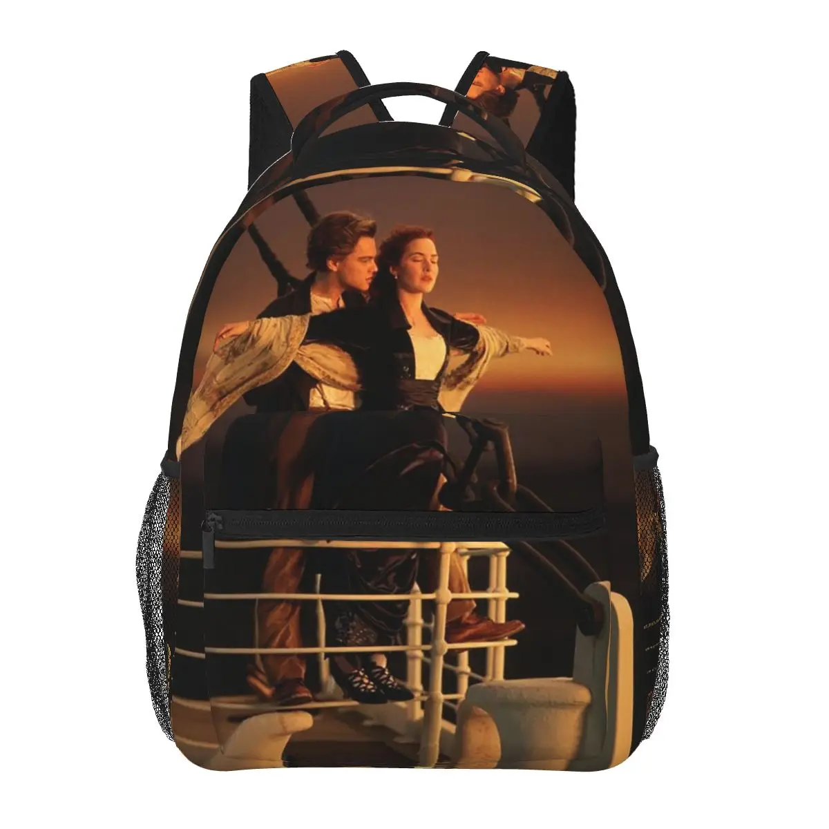 Titanic Jack And Rose Movie Backpacks Boys Girls Bookbag Children School Bags Cartoon Rucksack Shoulder Bag Large Capacity