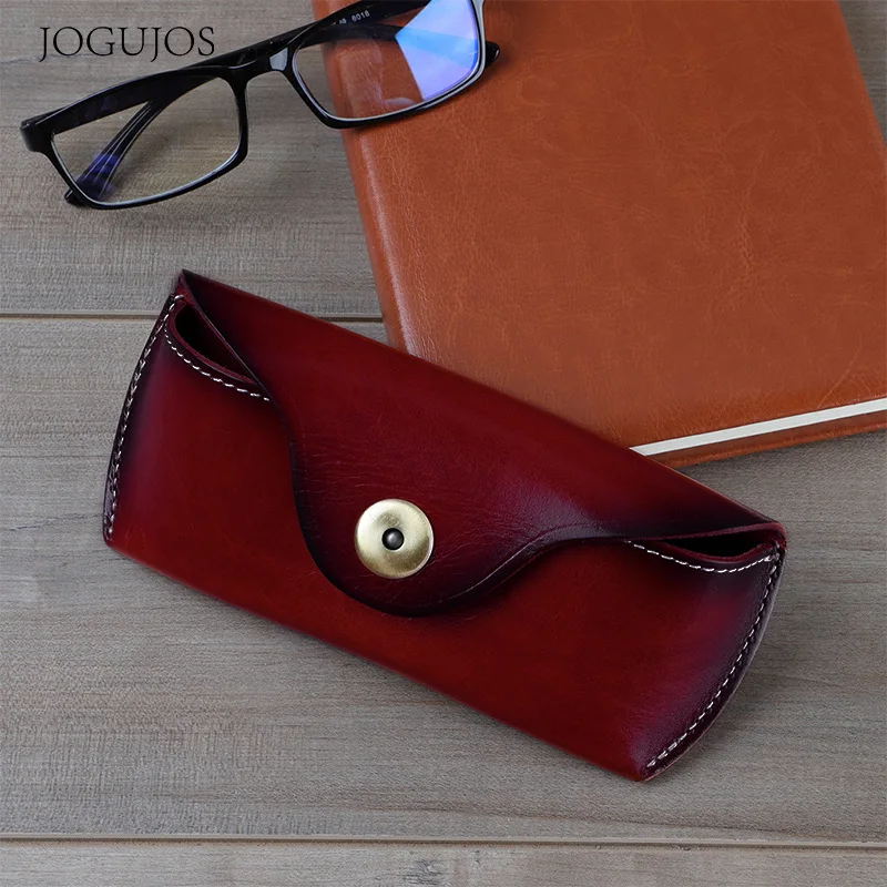 Genuine Leather Eye Glasses Bag for Eyeglass High Quality Handmade Causal Jeans Belt Glasses Case Sunglasses Protector Case