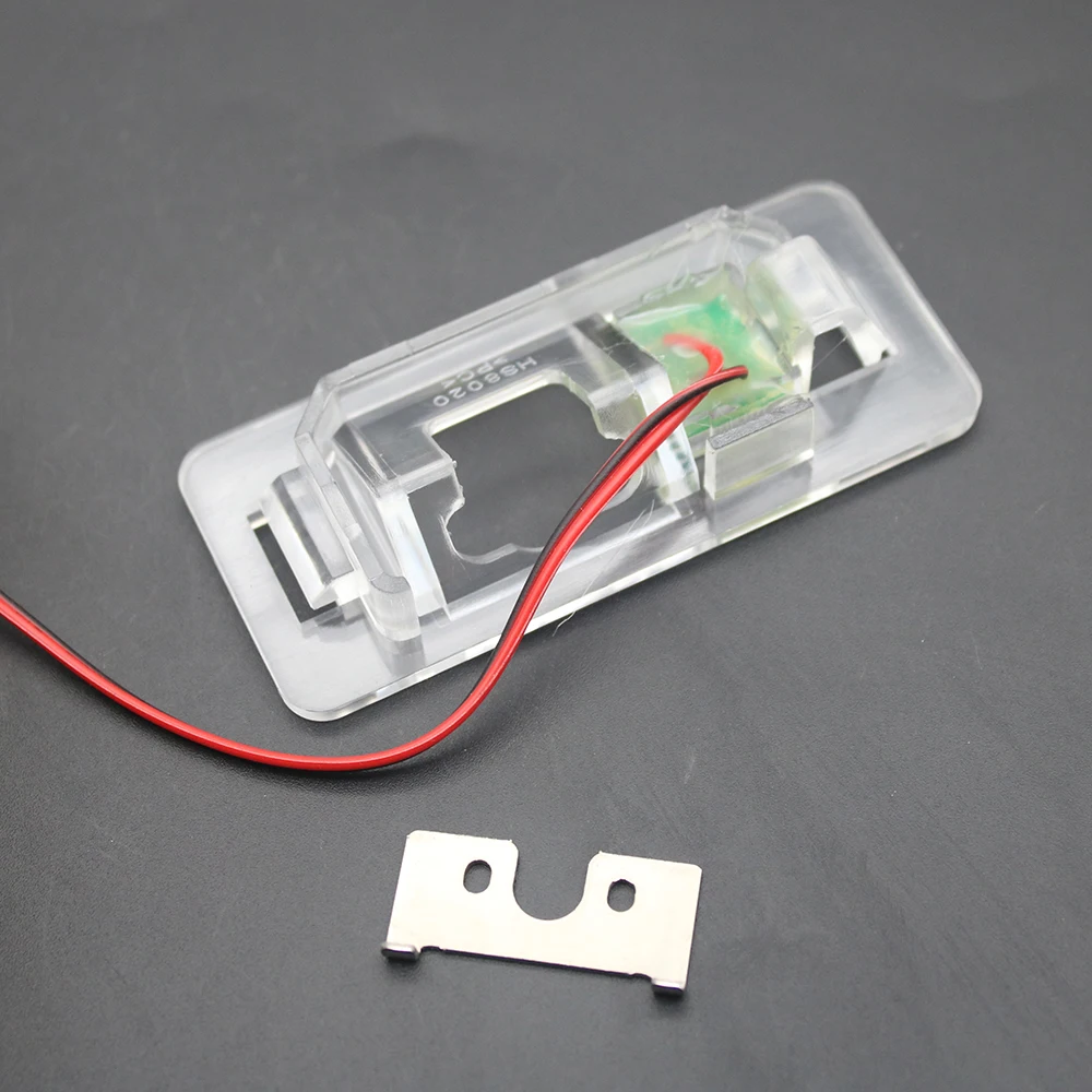 EEMRKE Car Rear View Camera Bracket LED License Plate Light Housing for Bmw Mini Cooper R50 R52 R53 2001 02 03 04 05 06 07 2008