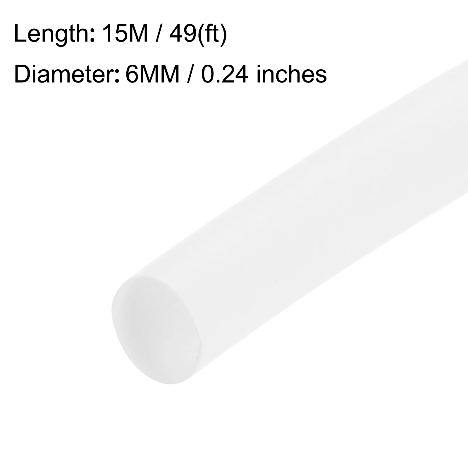 Heat Shrink Tubing 5mm-14mm Dia 2:1 Heat Shrink Wrap Cable Sleeve Heat shrink Tube 3/8/15/20m Length White