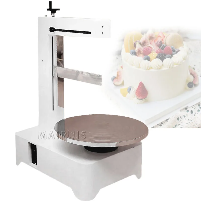 110V/220V Automatic 14 Inch Circular Birthday Cakes Cream Spreader  Birthday Cake Making Machine Electric Cream Spreading Machin