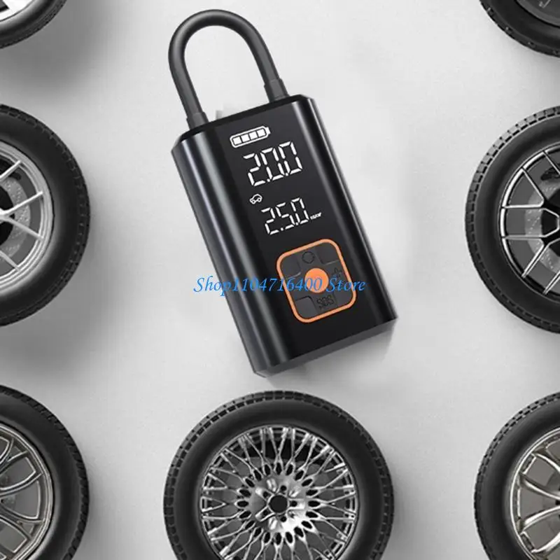 

y1gd Easy to Use Portable 12V Air Compressor Tire Inflator Portable Car Air Pumps Quick Inflation Upgrades for Multiple Uses