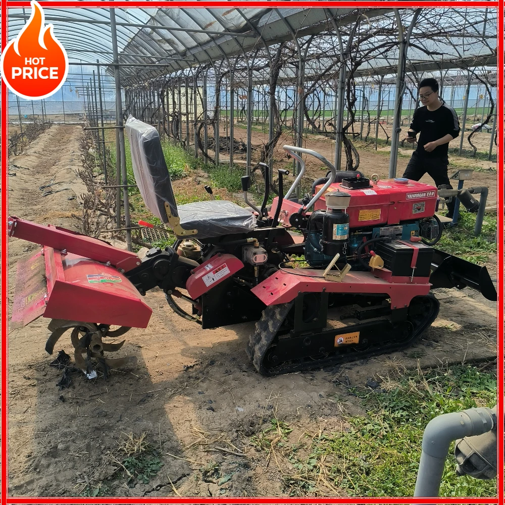 

Small Track-Type Tiller, Universal for Ditching & Weeding, Simple Operation, For Home & Farm, Wholesale Direct Sales Price