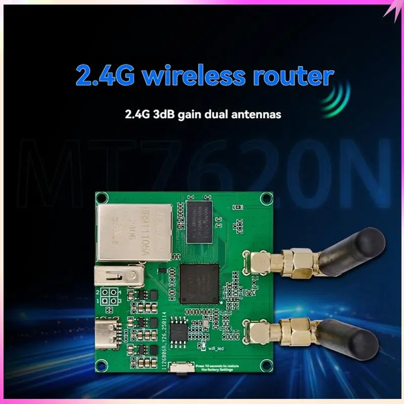 B68C 300Mbps 2.4G Wireless Wifi Router Module Double Antenna Wifi FPV Video Transmission MT7620N Open Source Router