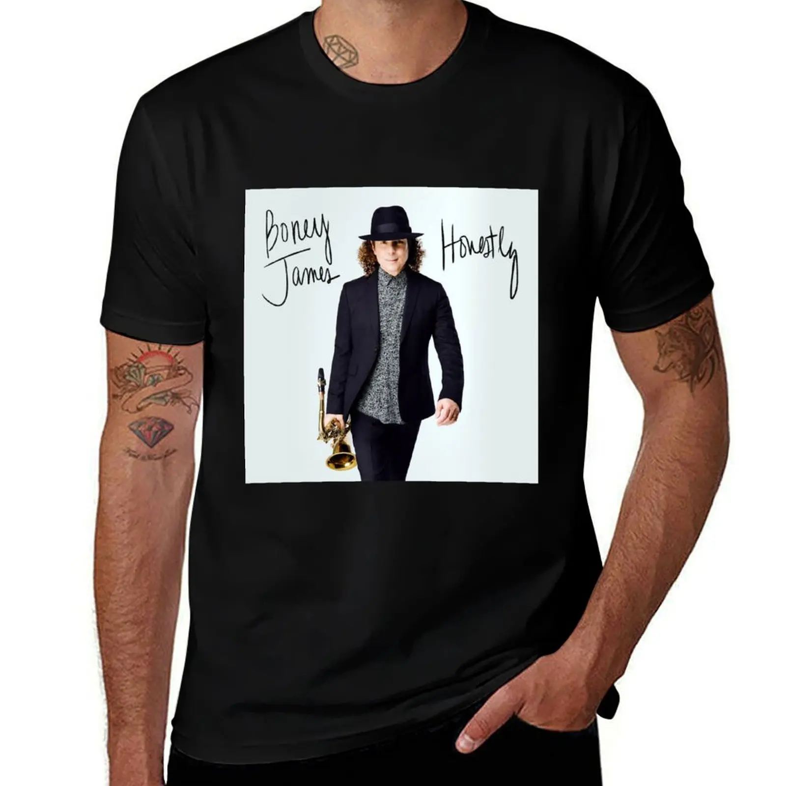 Boney James honestement T-Shirt décontracté à manches courtes de grande taille