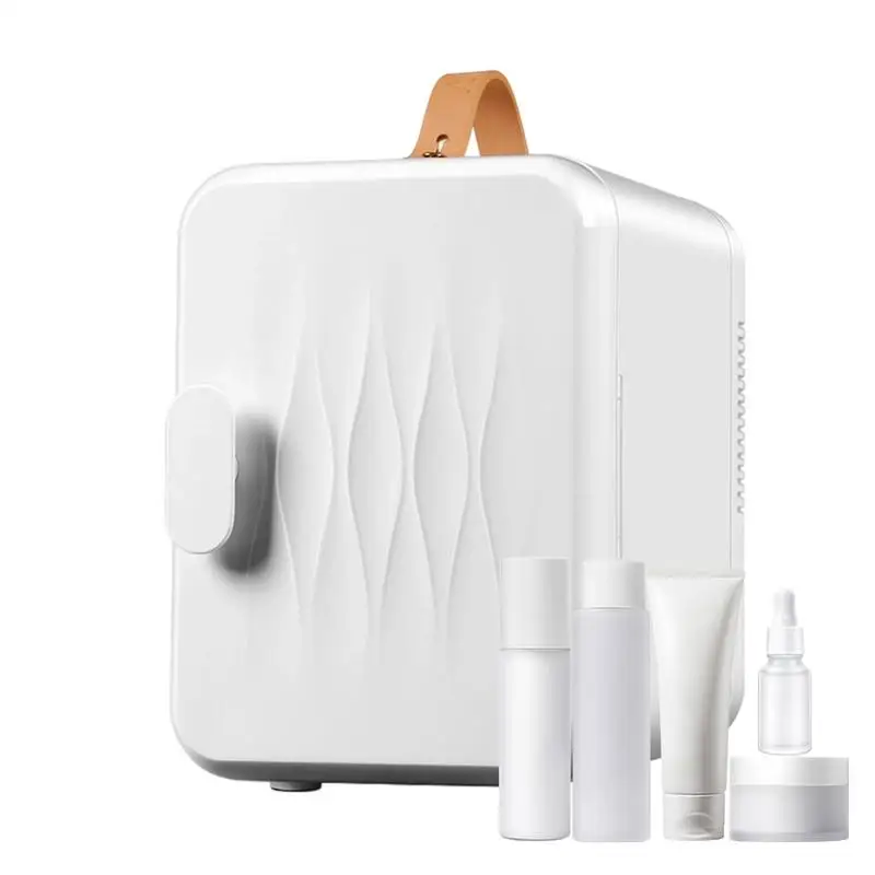 

Compact Fridge 6L Bedroom Refrigerator Small Fridge Thermoelectric Portable Low Noise Cooler Warmer For Car Home Makeup Skin