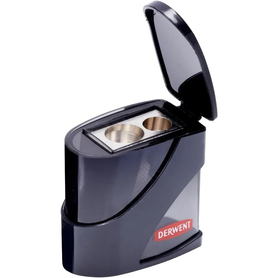 DualBlade Pencil Sharpener with Twin Holes for Precision Sharpening Ideal for School and Office Use Fits 11.5mm and 8.25mm Penc