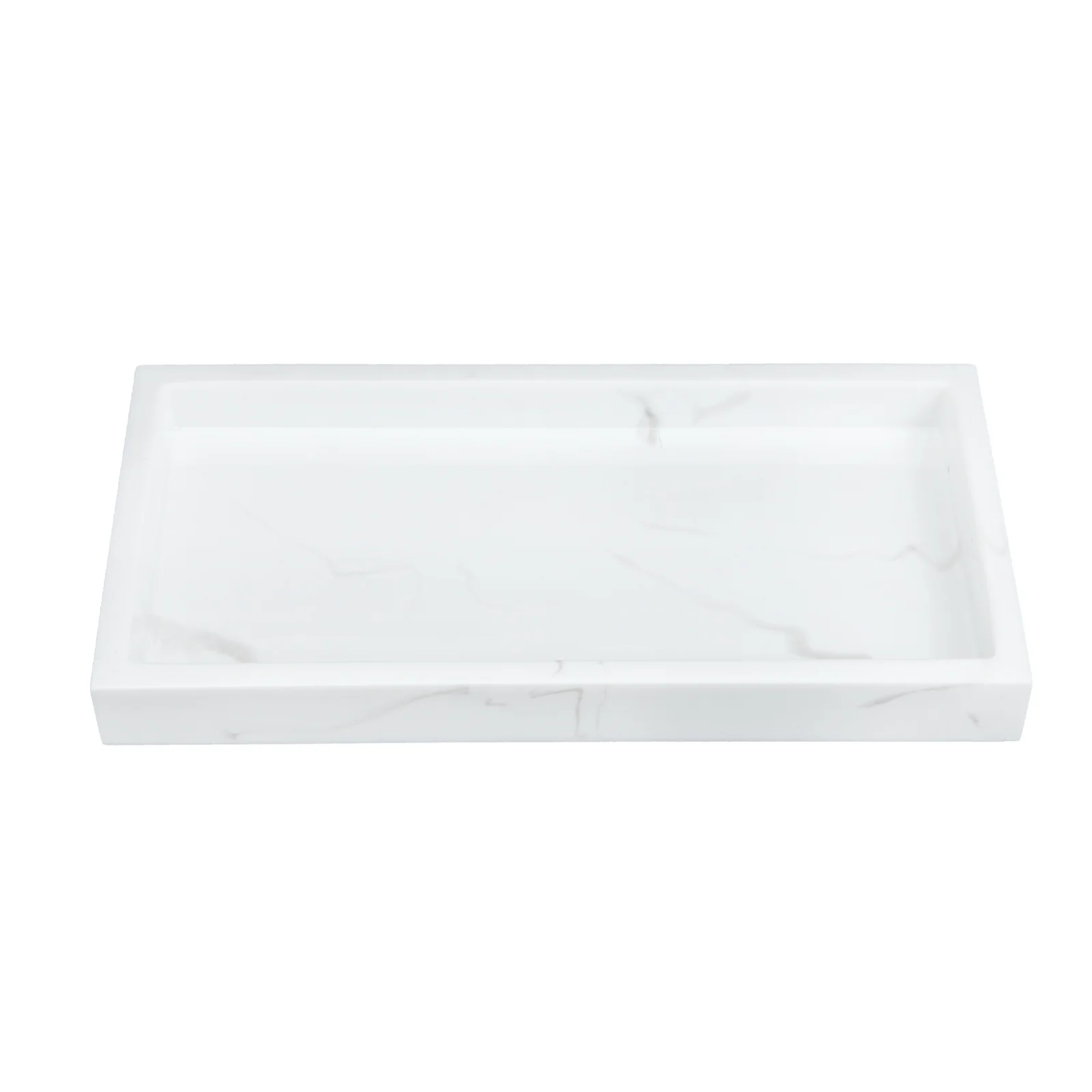 

Marble Pattern Tray Exquisite Holder Home Organizing Multi-Function Desktop Storage Sundries Container Vanity Trays