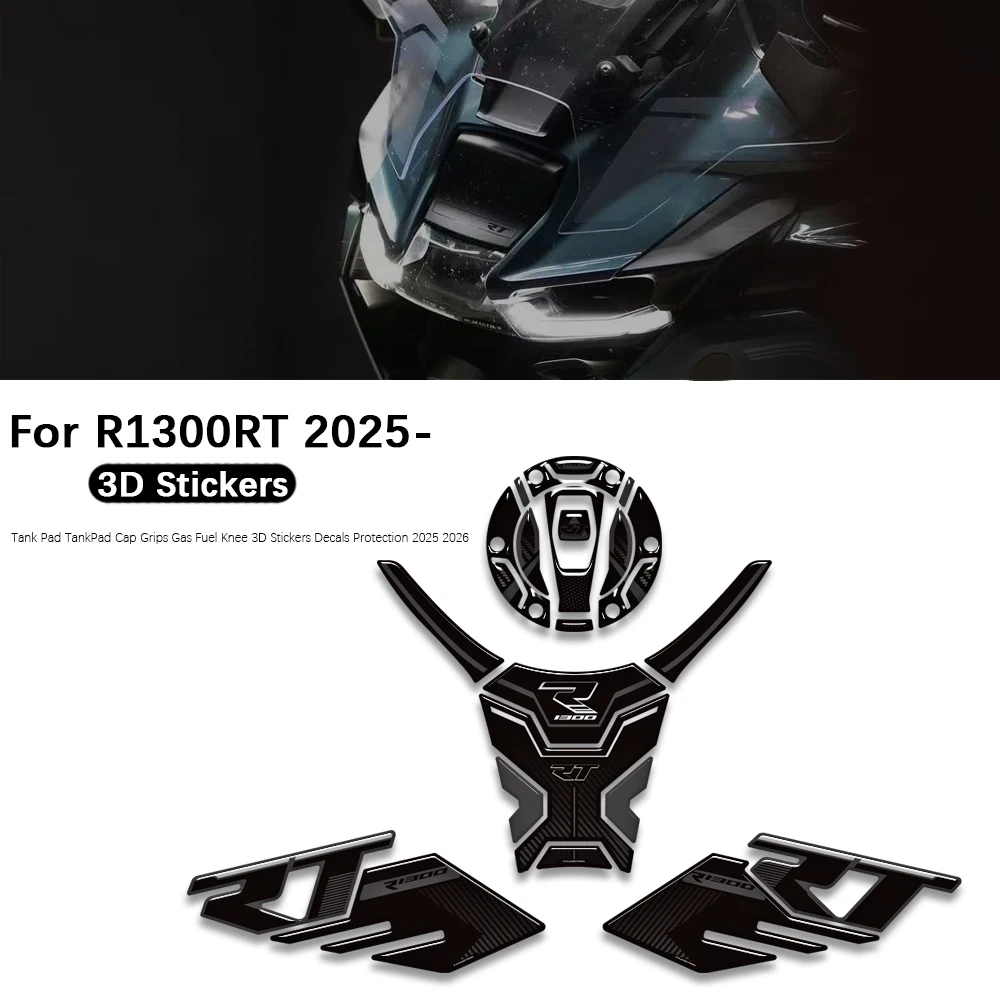 

Motorcycle For R1300RT R 1300 RT R1300 2025-2026 Tank Pad TankPad Cap Grips Gas Fuel Knee Stickers Decals Protection