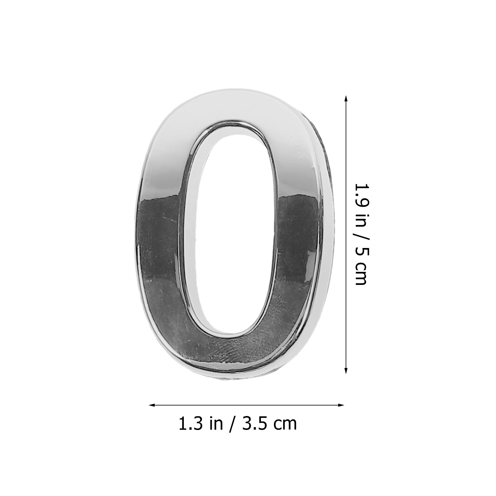 

10 Pcs Number Sticker Doorplate Figure Room Gate Number Easy Install Modern Design Bright ABS Self Adhesive Sign