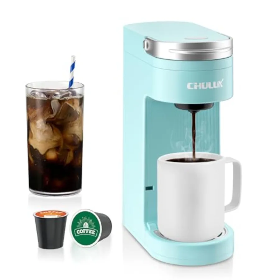 

Slim Single Serve Coffee Maker Lightweight K-pod Coffee Machine for Travel and Home