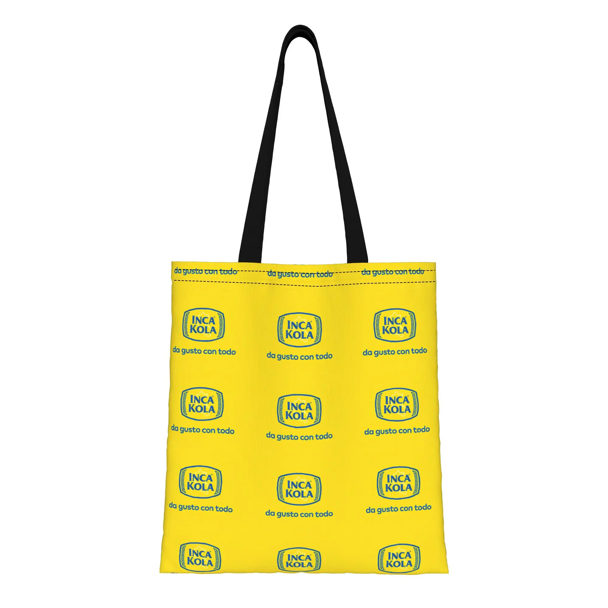 

iInca Kola iInca Kola da gusto con todo Canvas Tote Bag Perfect for Shopping Travel Outdoor Heavy Duty Shoulder Handbag