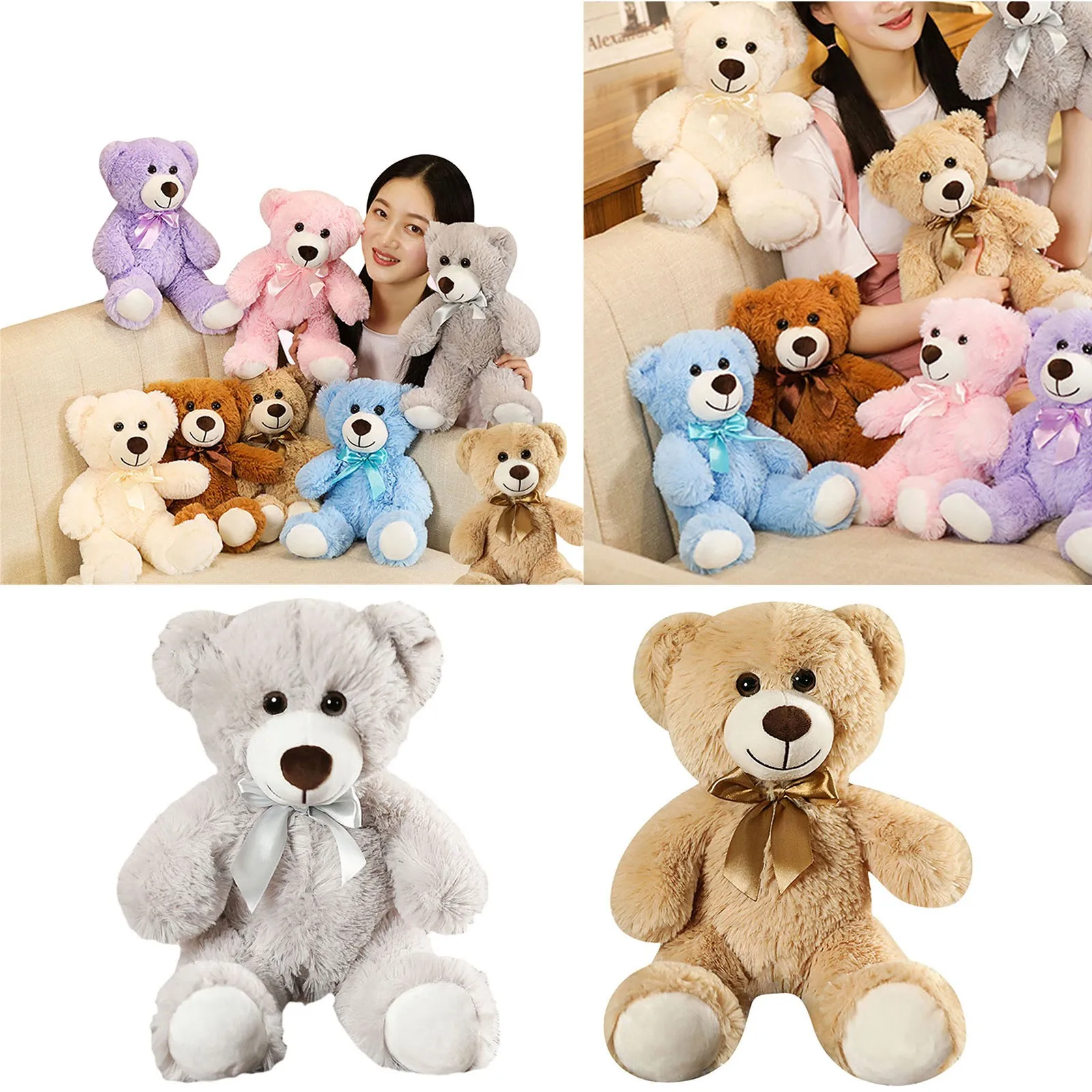

Dolls You Make Plush Bear Toys Stuffed Plush Doll 3D Hug Cuddle Pillow Plush Toys For Kids Adults Great Acoustic Headphone Amp