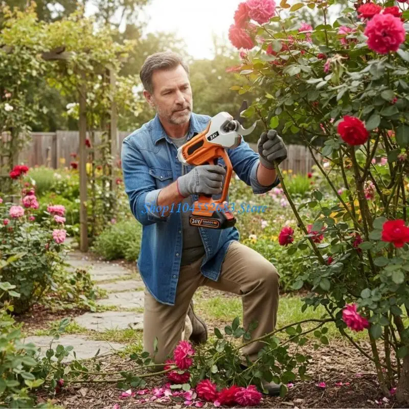 Y6GD Electric Garden Pruner Bare Unit Thin Plan Battery Stage Monitoring Structure