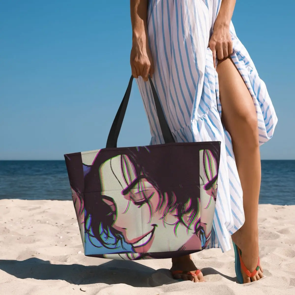

The King Of Pop Michael Jackson Beach Tote Bag Sport Gym Yoga Duffle Large Tote Bag Women Travel Bag Fitness bag