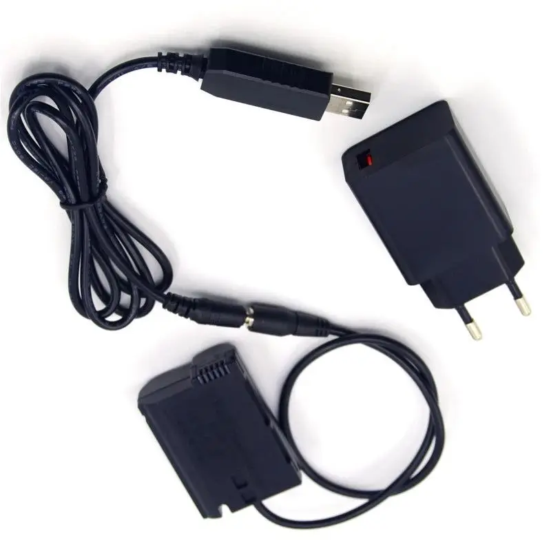 18W USB Charger+USB-DC Cable+EN-EL15 Dummy Battery EP-5B DC Coupler for Nikon Z7 Z6 D7500 D7200 D7100 D7000 D850 D810 D800