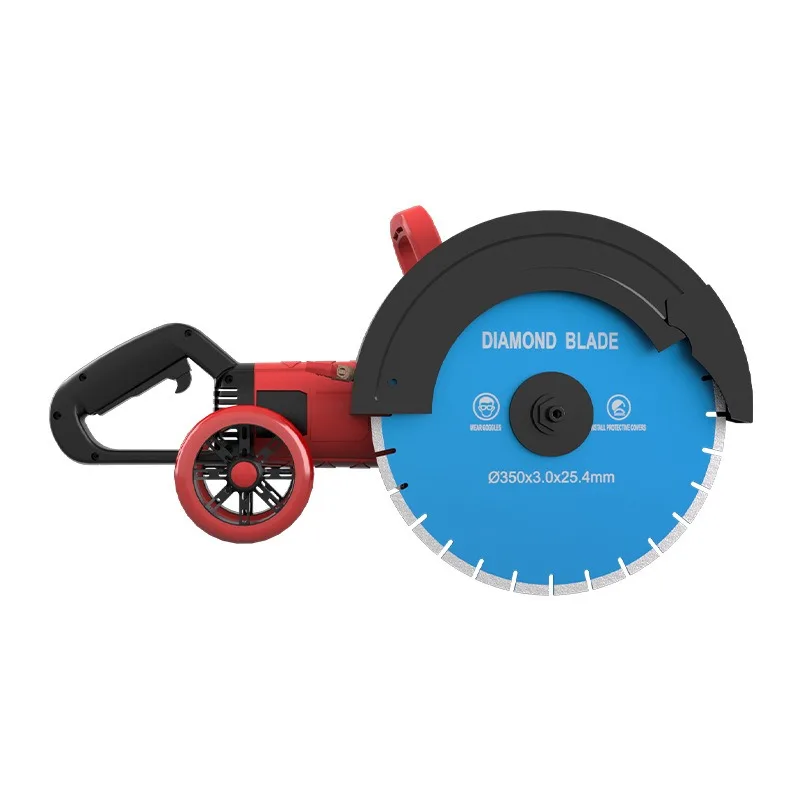 High-power single-piece slotting machine, road cutting machine, dust-free cutting adjustable depth pure copper motor