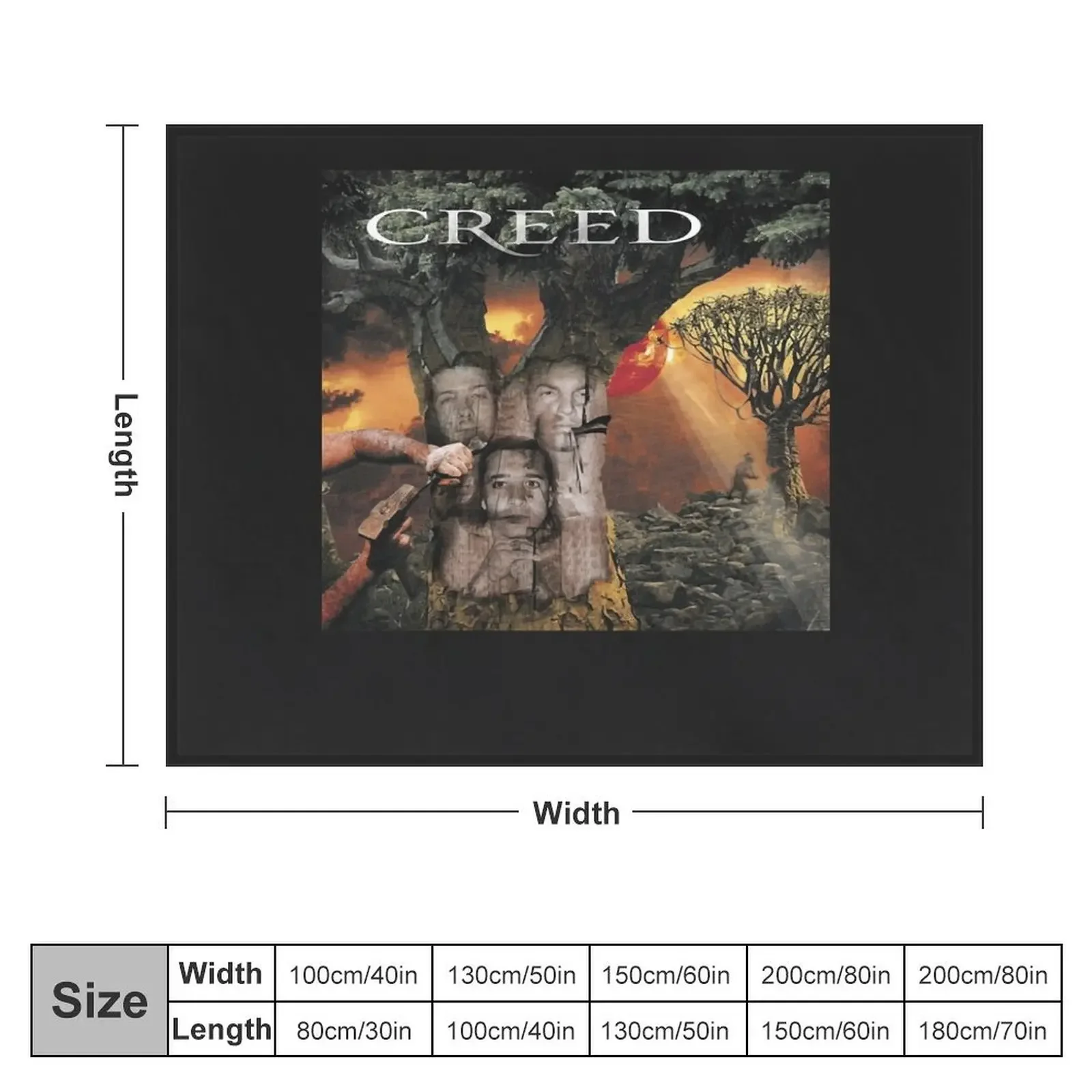 Creed weathered Throw Blanket wednesday Loose Blankets