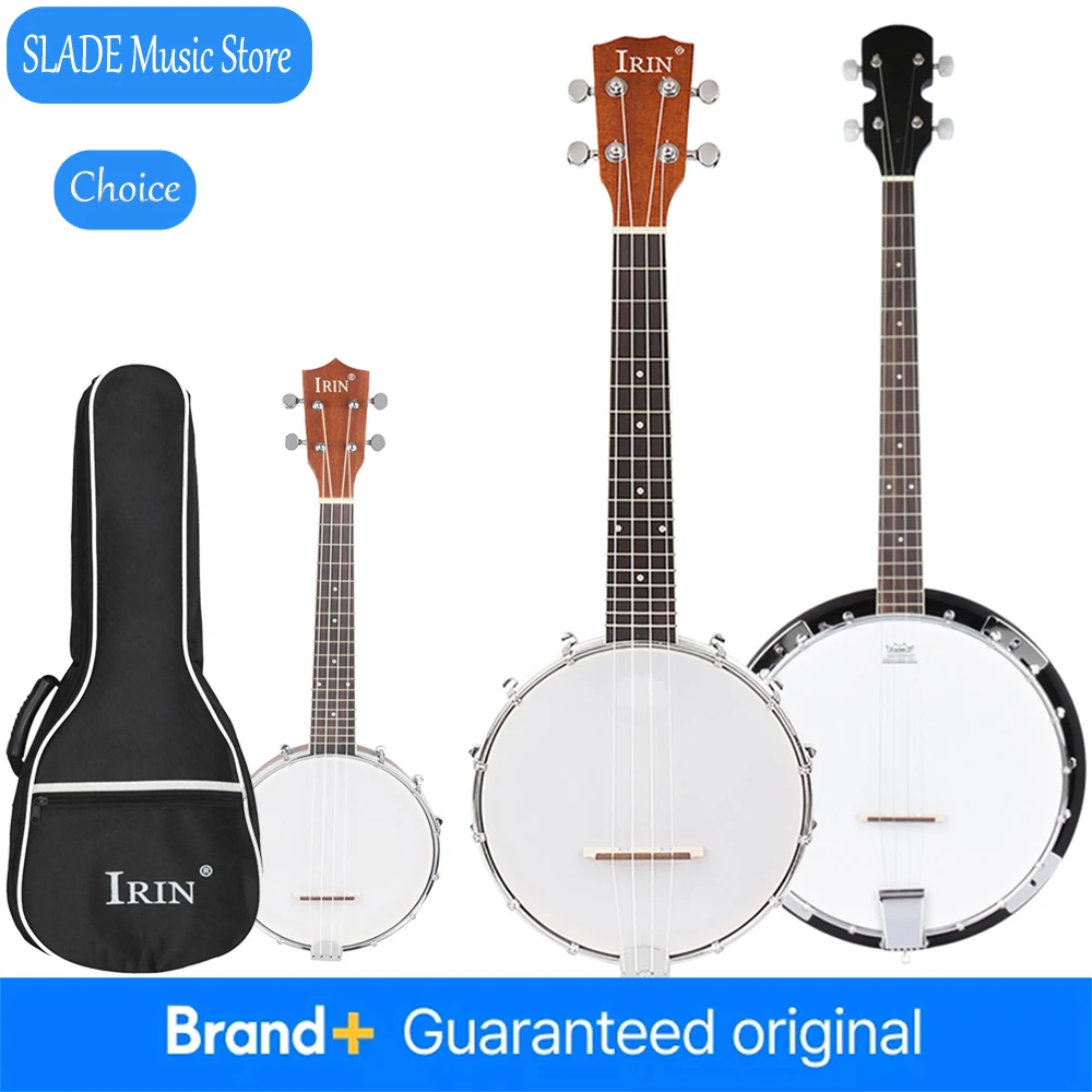 

IRIN 4 Strings Banjo Premium Maple Neck Rosewood Fingerboard Banjo Professional Strings Instrument With Backpack Accessories
